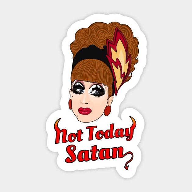 Not Today Bianca Sticker by Jakmalone